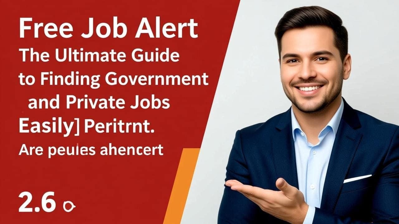 Free Job Alert: The Ultimate Guide to Finding Government and Private Jobs Easily
