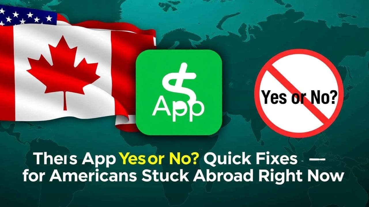 Cash App in Canada: Yes or No? Quick Fixes for Americans Stuck Abroad Right Now